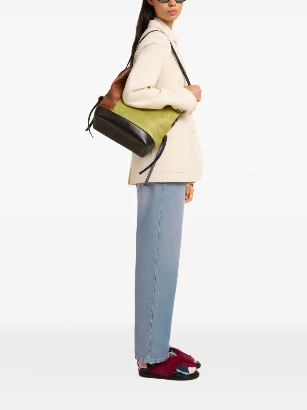 Marni Colour Block Shoulder Bag — Same as shown — Size One Size — Side View