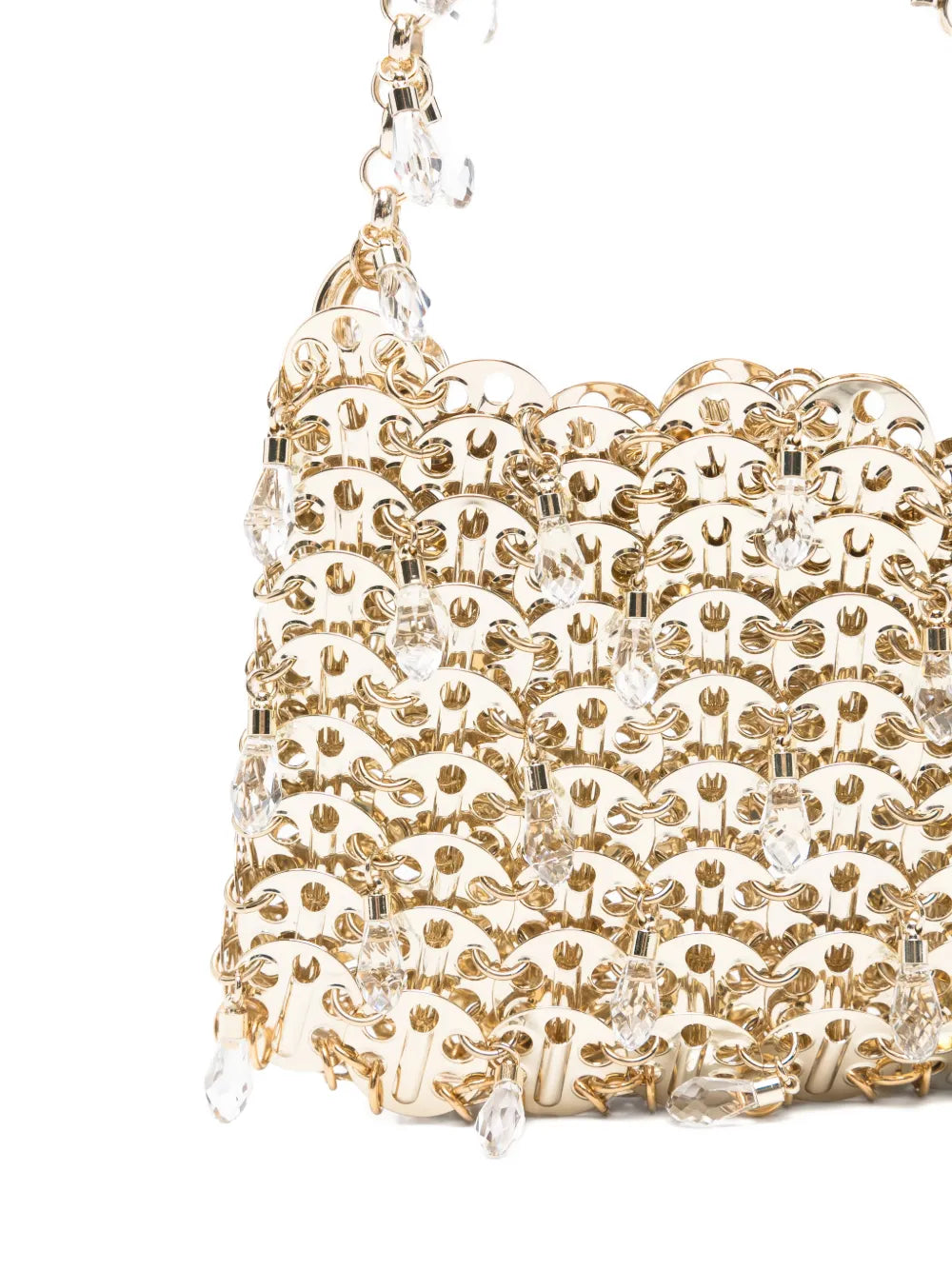 Rabanne Crystal Embellished Chain Shoulder Bag — Same as shown — Size One Size — Top View