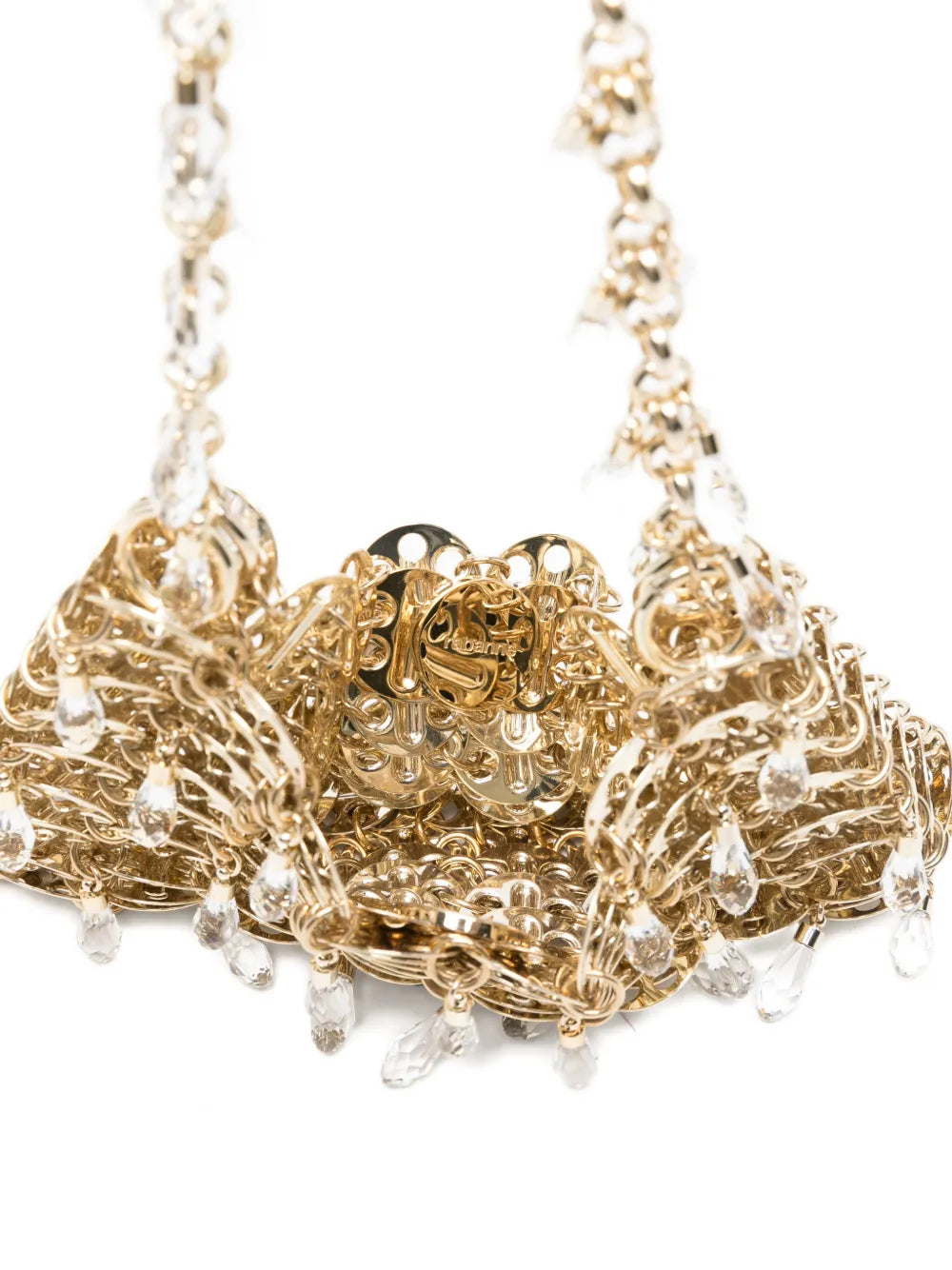 Rabanne Crystal Embellished Chain Shoulder Bag — Same as shown — Size One Size — Detail View