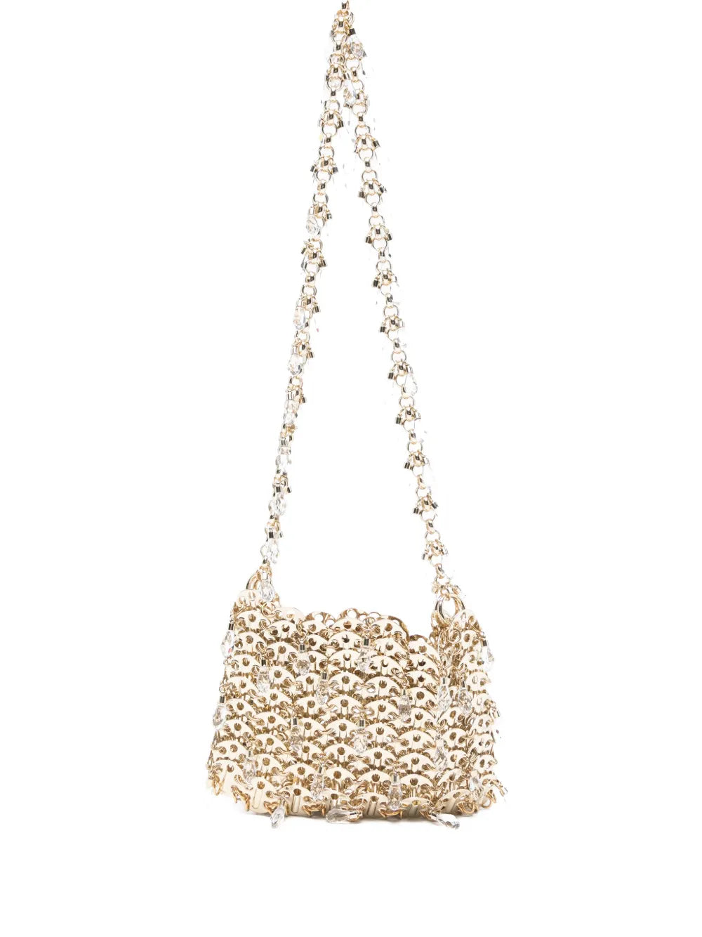 Rabanne Crystal Embellished Chain Shoulder Bag — Same as shown — Size One Size — Front View