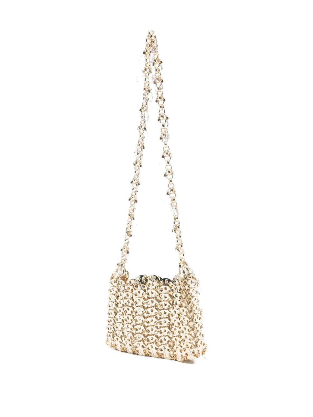 Rabanne Crystal Embellished Chain Shoulder Bag — Same as shown — Size One Size — Back View