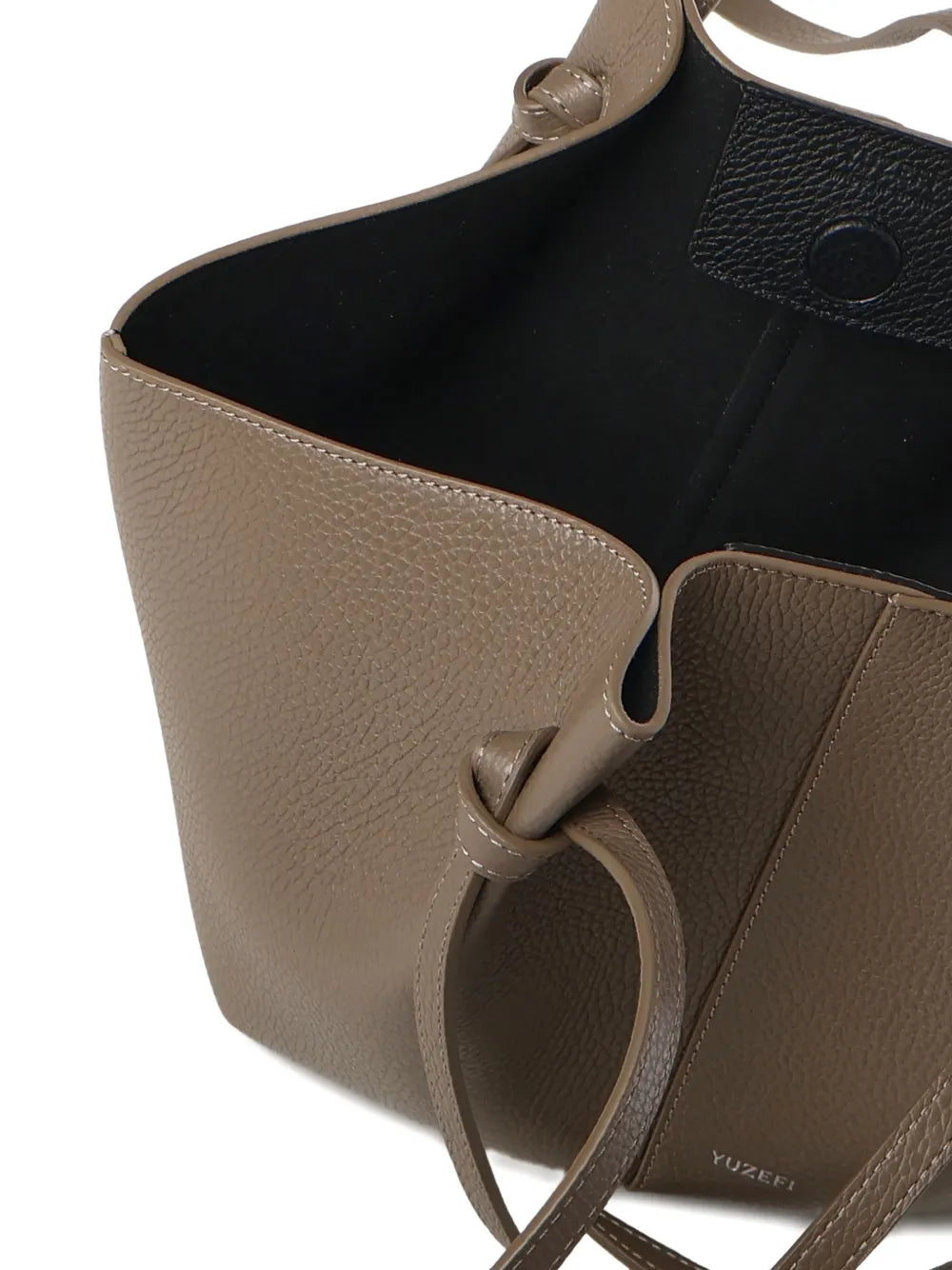 Yuzefi Large Mochi Pebble Grain Knot Leather Shoulder Bag — Same as shown — Size One Size — Top View