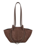 Yuzefi Large Mochi Suede Knot Shoulder Bag — Same as shown — Size One Size — Front View