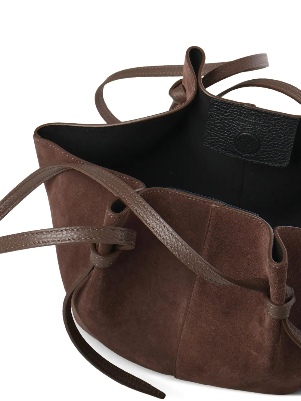 Yuzefi Large Mochi Suede Knot Shoulder Bag — Same as shown — Size One Size — Top View