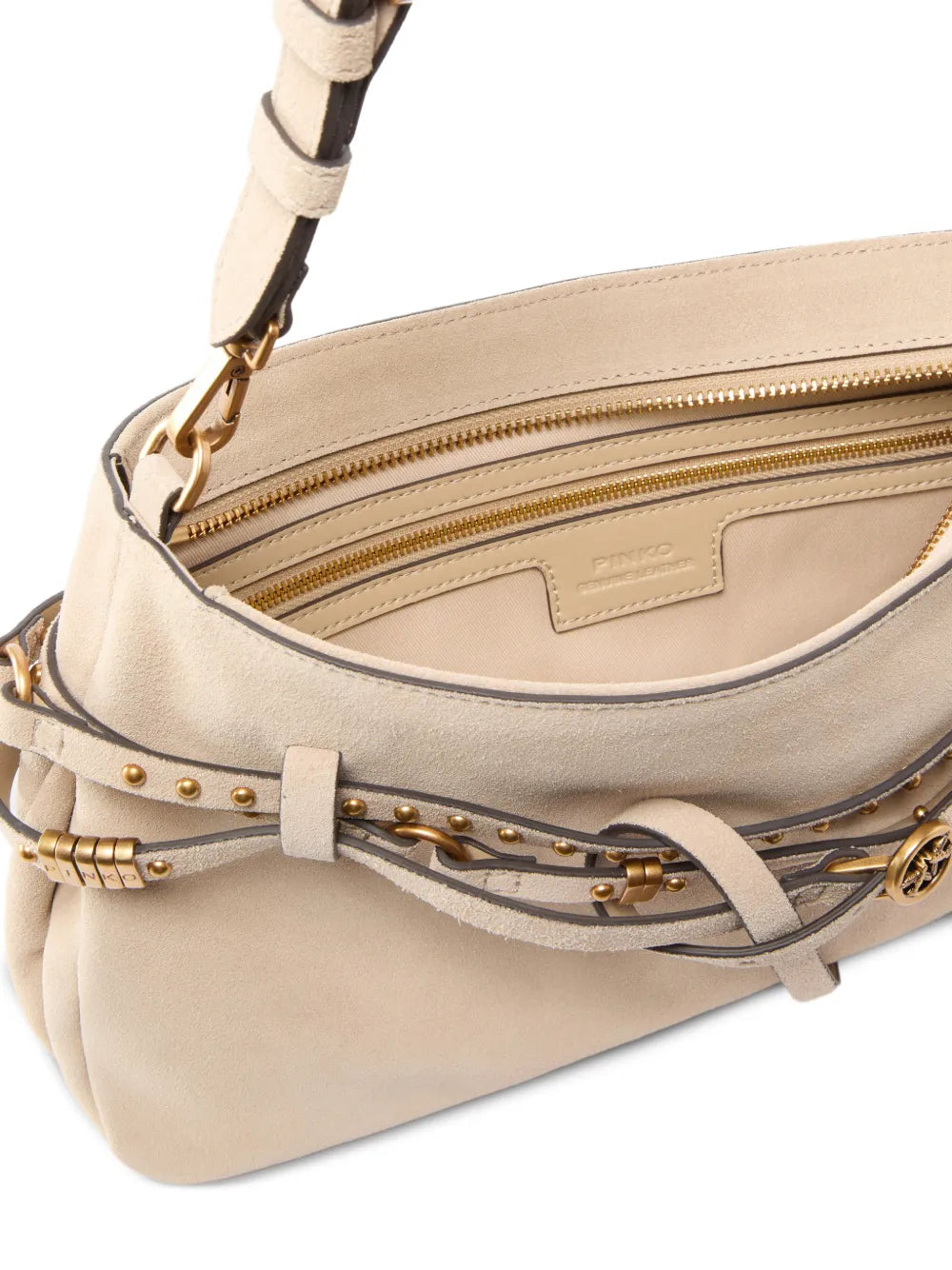 Pinko Studded Shoulder Bag — Same as shown — Size One Size — Top View