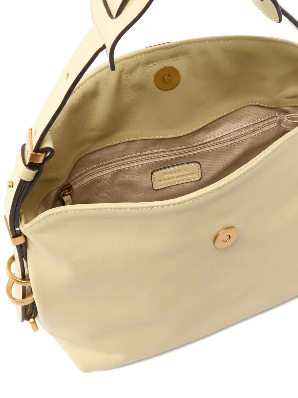 Pinko Small Saddle Leather Shoulder Bag — Same as shown — Size One Size — Top View