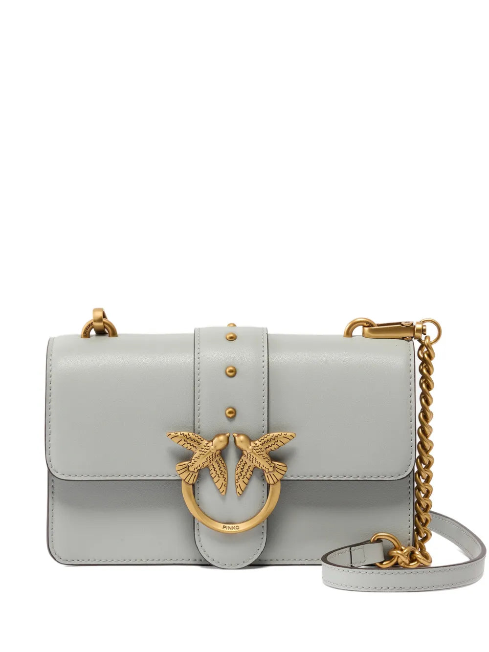 Pinko Small Love One Stud Embellished Shoulder Bag — Same as shown — Size One Size — Front View