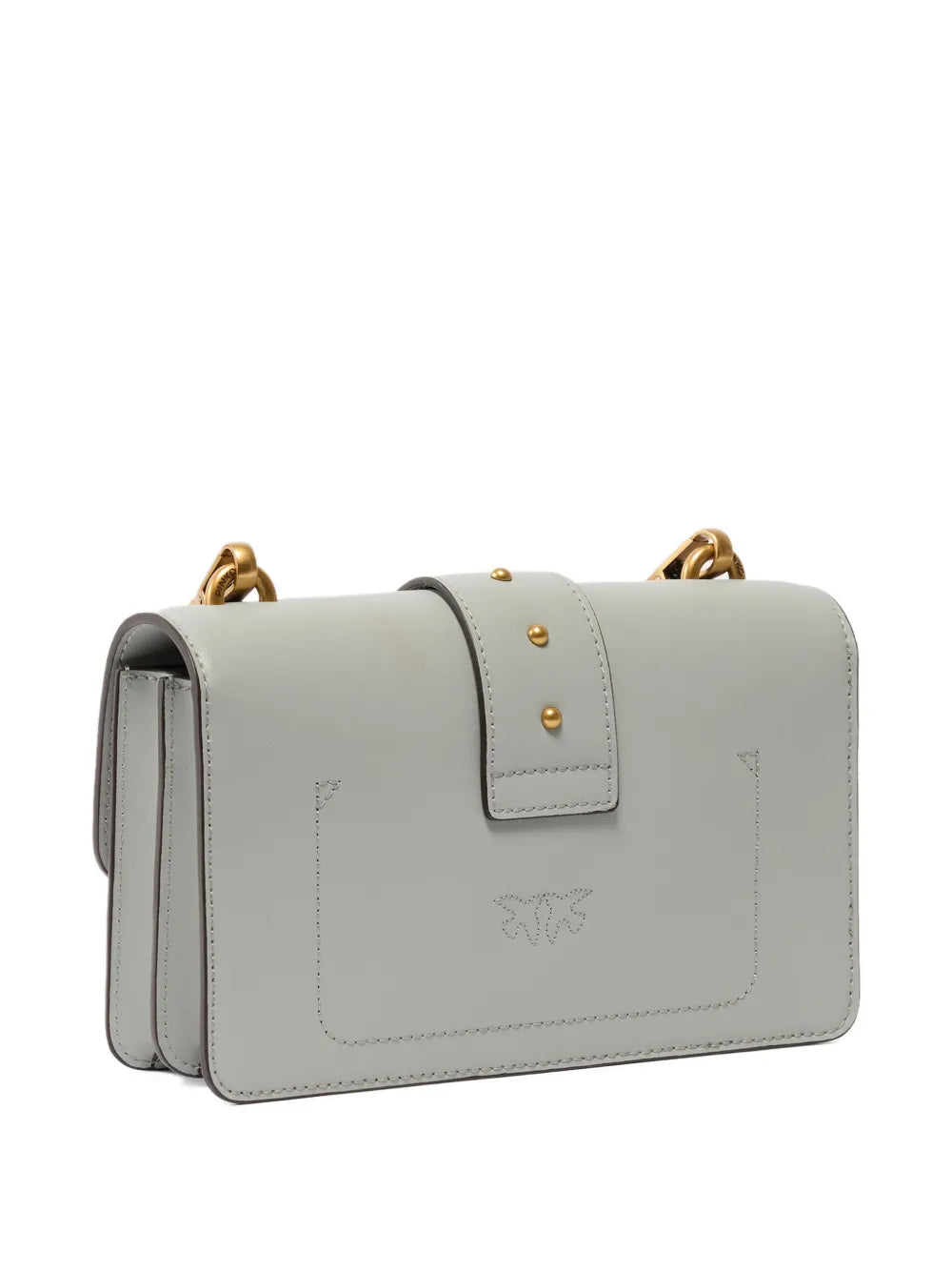 Pinko Small Love One Stud Embellished Shoulder Bag — Same as shown — Size One Size — Side View