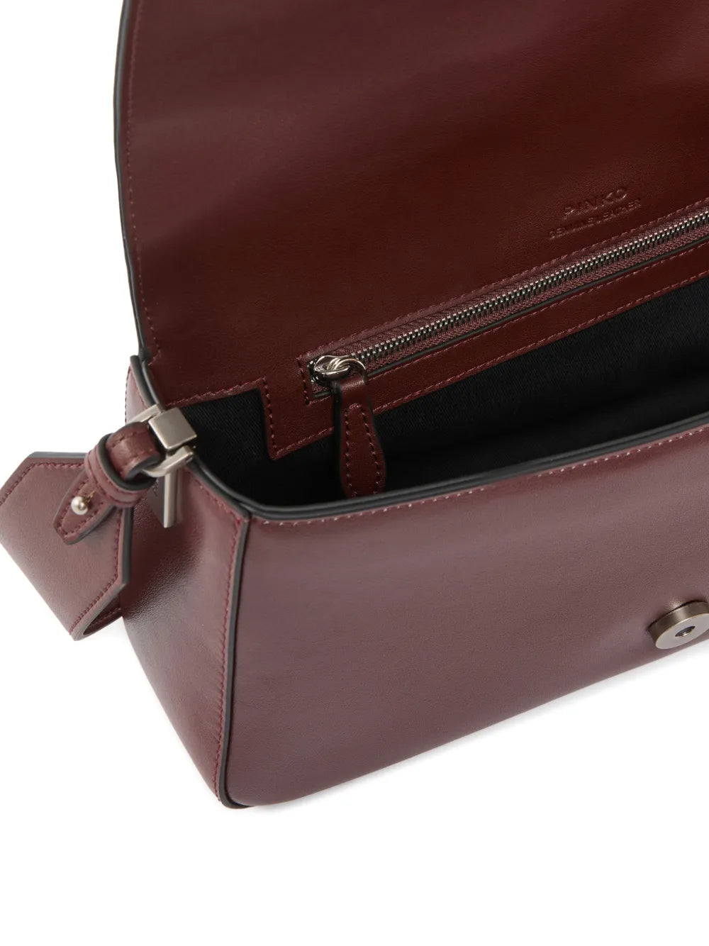 Pinko Medium Love Studded Bird Leather Shoulder Bag — Same as shown — Size One Size — Top View
