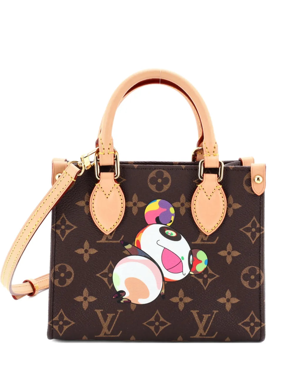 Louis Vuitton Pre Owned X Takashi Murakami Onthego Tote Limited Edition Monogram Panda Bb Shoulder Bag — Same as shown — Size One Size — Front View