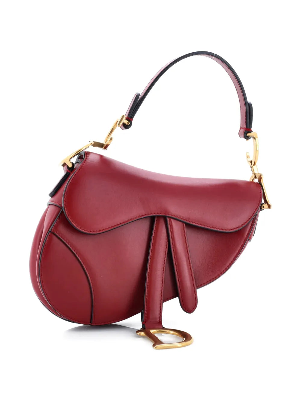 Christian Dior Pre Owned Saddle Handbag Leather Mini Shoulder Bag — Same as shown — Size One Size — Back View
