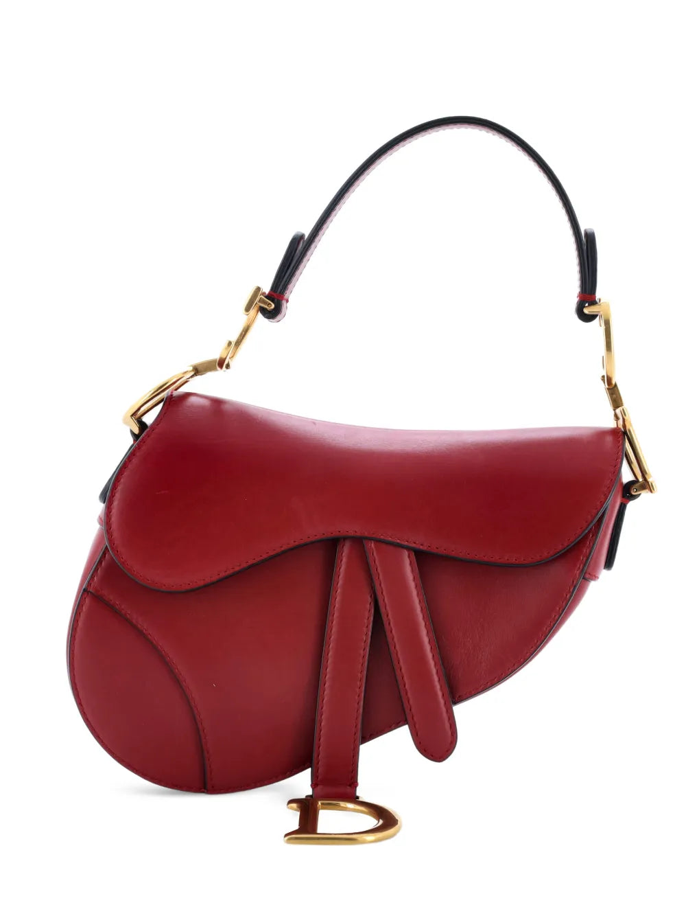 Christian Dior Pre Owned Saddle Handbag Leather Mini Shoulder Bag — Same as shown — Size One Size — Front View