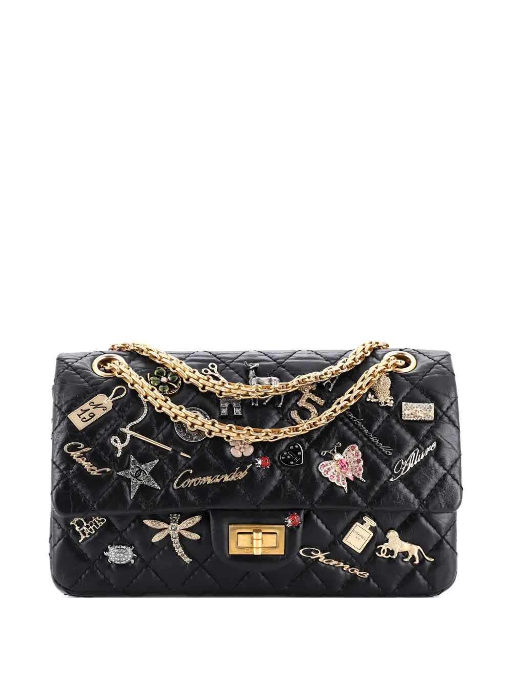 Chanel Pre Owned Lucky Charms Reissue 255 Flap Bag Quilted Aged Calfskin 225 Shoulder Bag — Same as shown — Size One Size — Front View