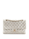 Chanel Pre Owned Classic Double Flap Bag Quilted Metallic Lambskin Medium Shoulder Bag — Same as shown — Size One Size — Front View