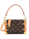 Louis Vuitton Pre Owned Side Trunk Handbag Monogram Canvas Pm Shoulder Bag — Same as shown — Size One Size — Front View