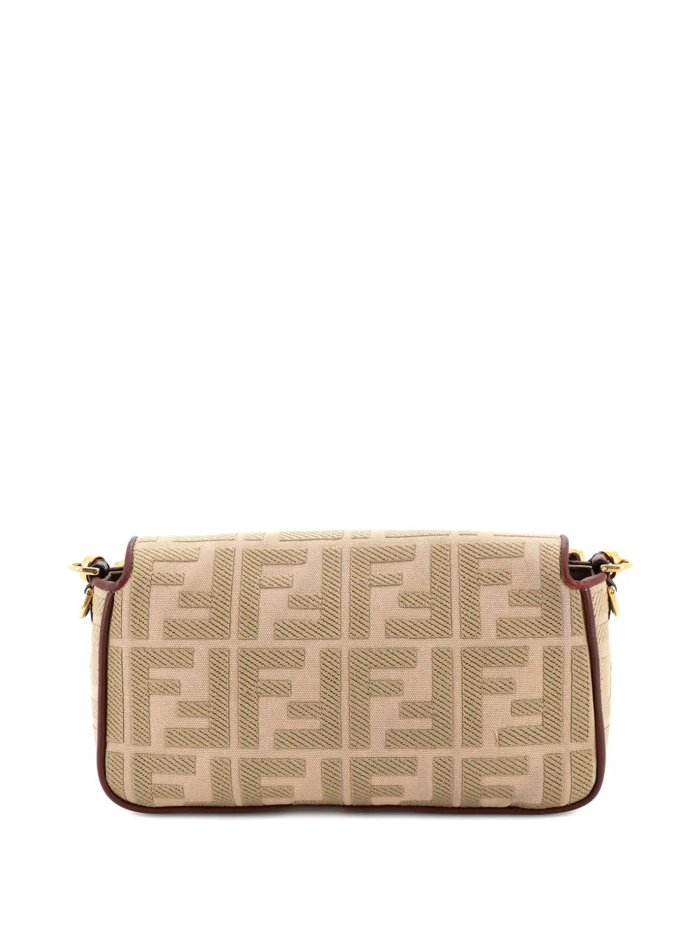 Fendi Pre Owned Baguette Nm Bag Zucca Embroidered Canvas Medium Shoulder Bag — Same as shown — Size One Size — Side View