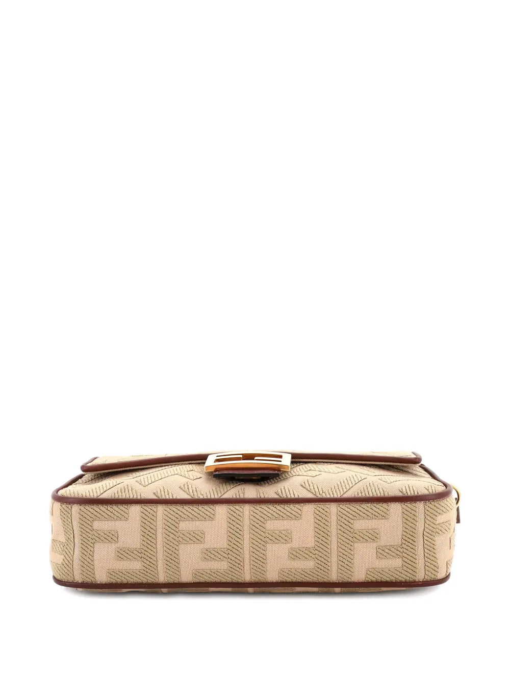 Fendi Pre Owned Baguette Nm Bag Zucca Embroidered Canvas Medium Shoulder Bag — Same as shown — Size One Size — Detail View