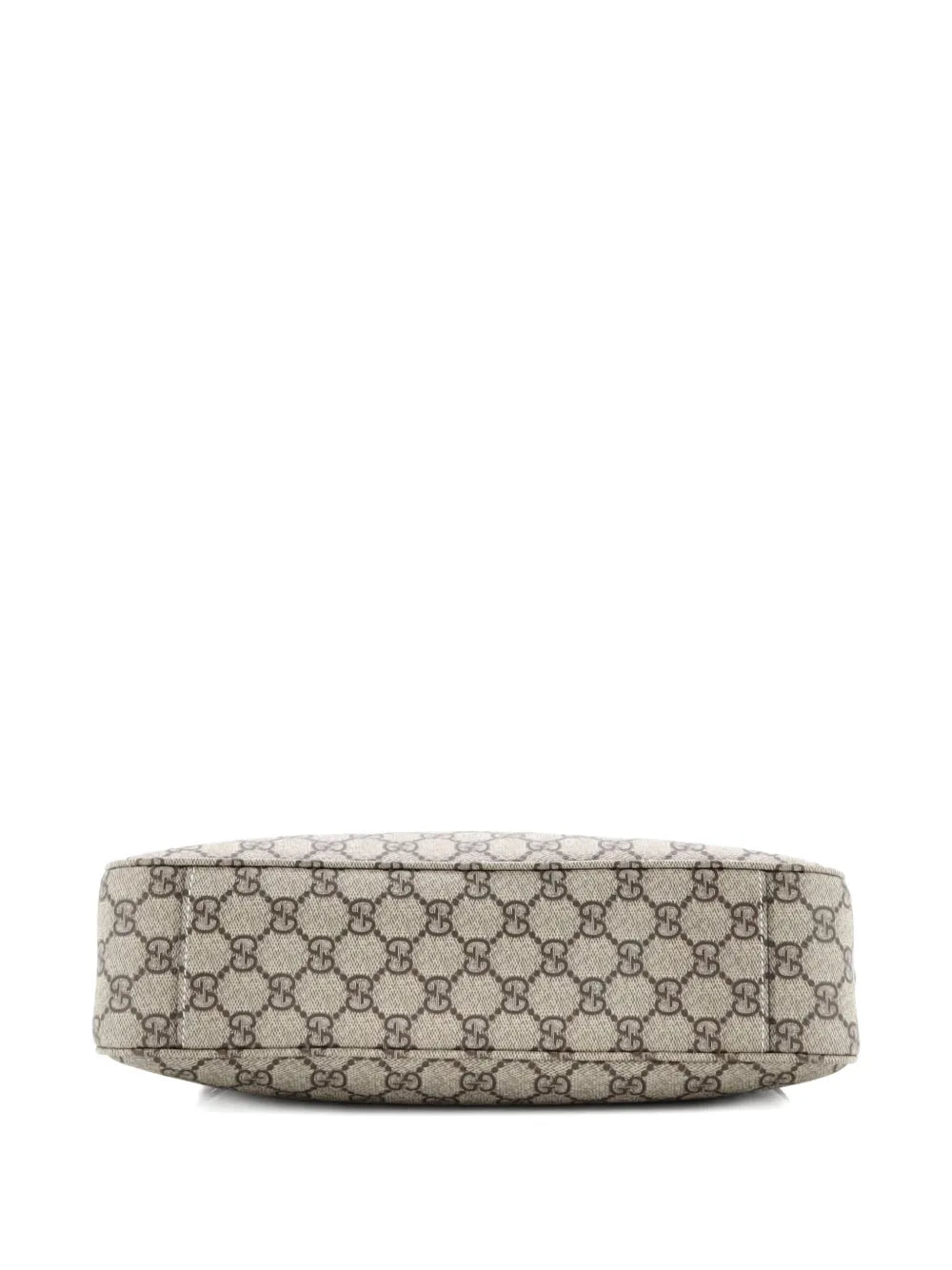 Gucci Pre Owned Emblem Gg Coated Canvas With Leather Medium Shoulder Bag — Same as shown — Size One Size — Top View