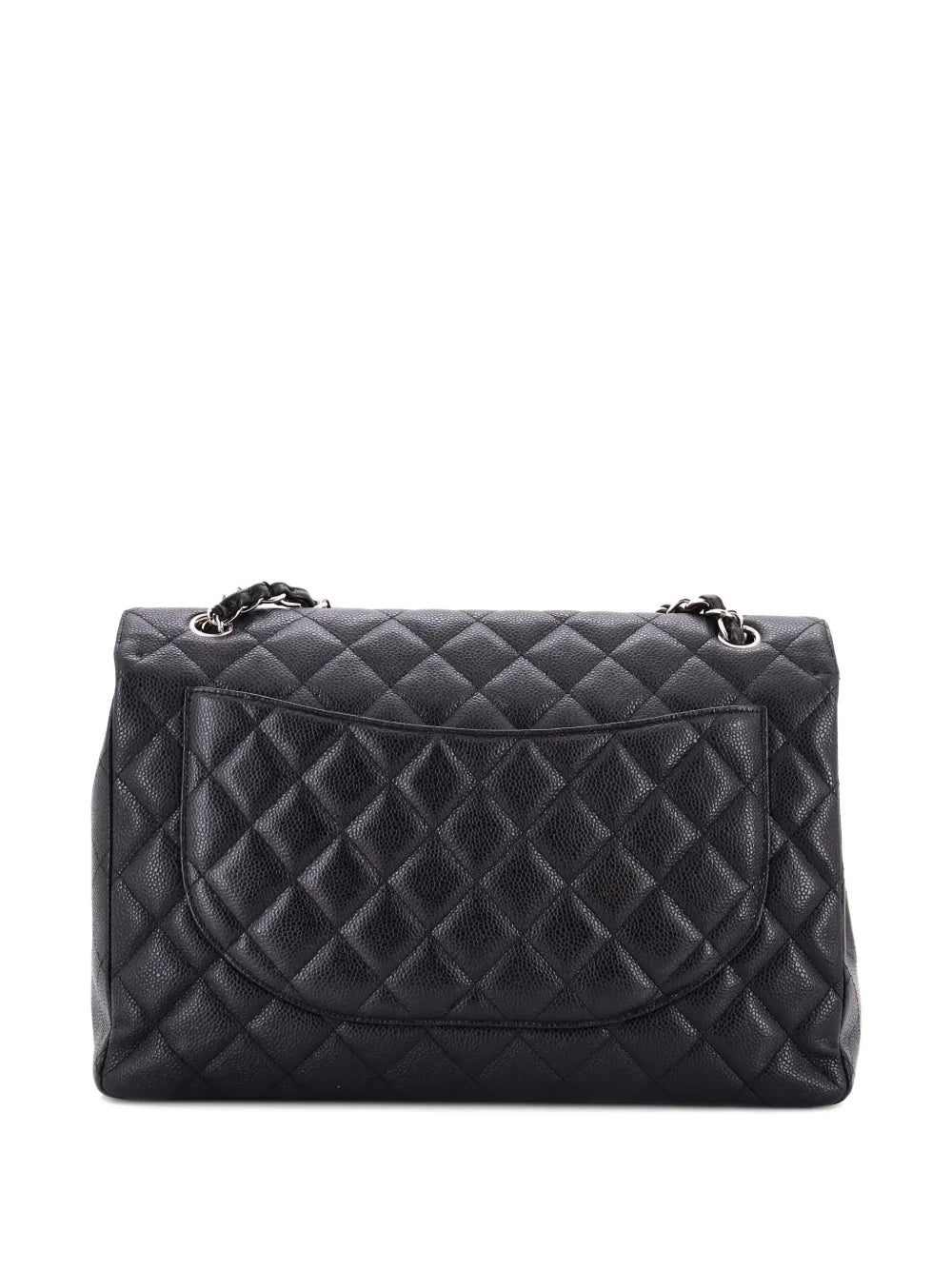 Chanel Pre Owned Classic Single Flap Bag Quilted Caviar Maxi Shoulder Bag — Same as shown — Size One Size — Side View