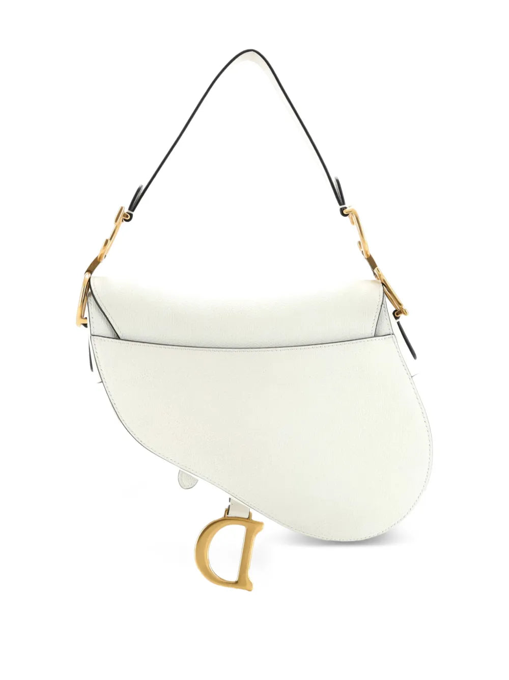 Christian Dior Pre Owned Saddle Handbag Leather Medium Shoulder Bag — Same as shown — Size One Size — Side View