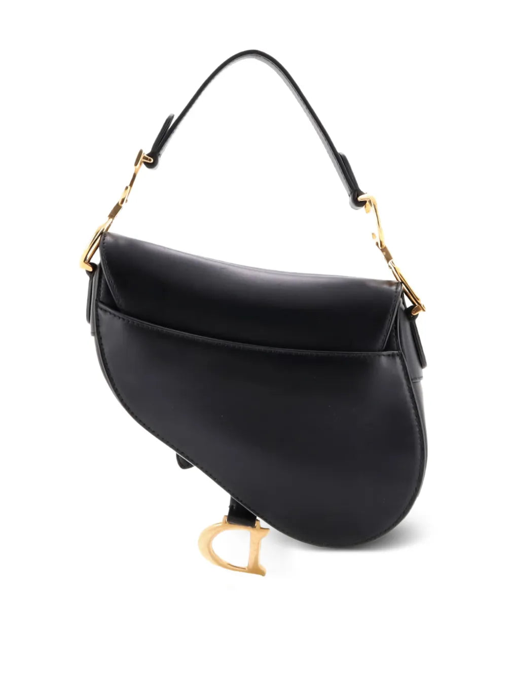 Christian Dior Pre Owned Saddle Handbag Leather Mini Shoulder Bag — Same as shown — Size One Size — Side View