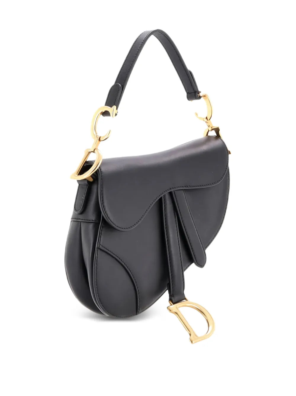 Christian Dior Pre Owned Saddle Handbag Leather Mini Shoulder Bag — Same as shown — Size One Size — Back View