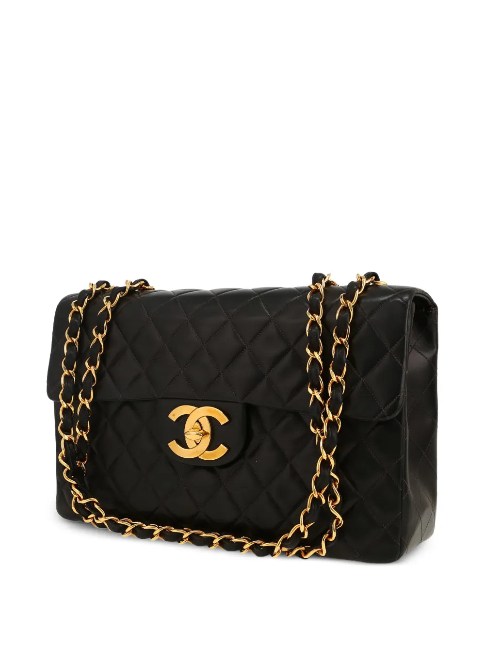 Chanel Pre Owned 1996 Timeless Maxi Jumbo Quilted Shoulder Bag — Same as shown — Size One Size — Back View