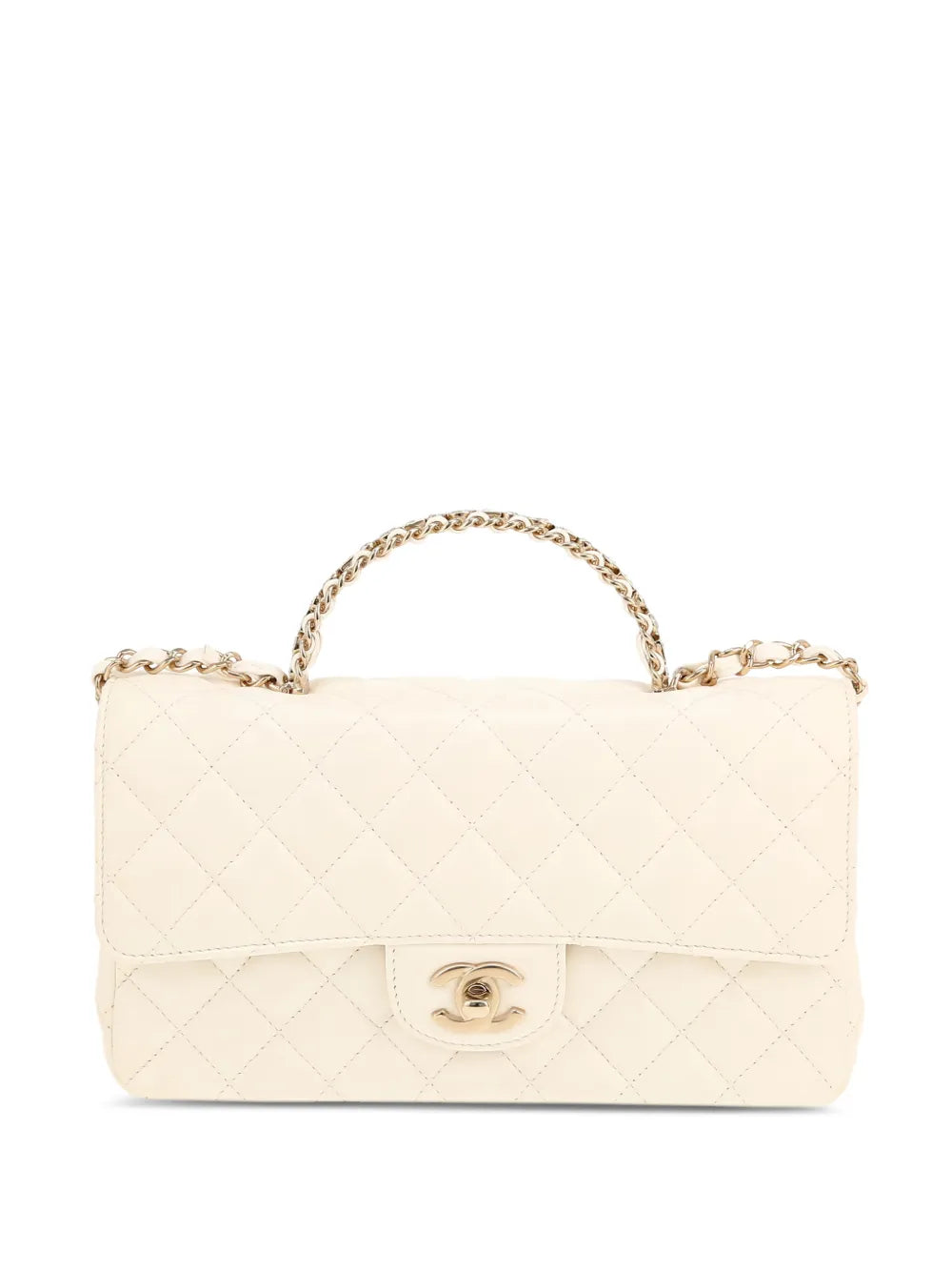 Chanel Pre Owned 2020S Quilted Top Handle Tote Bag — Same as shown — Size One Size — Front View