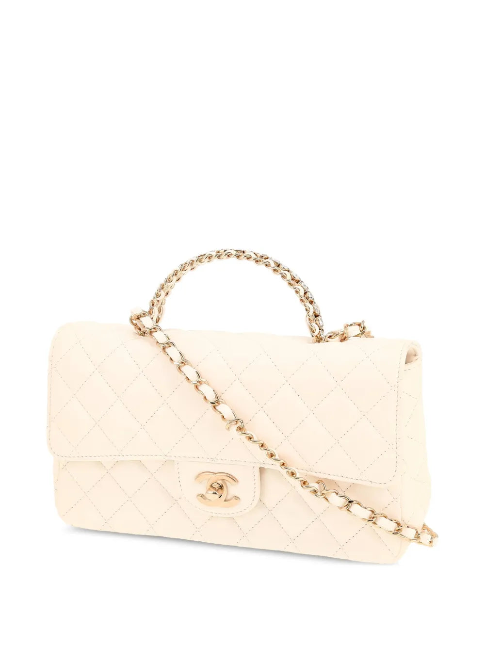 Chanel Pre Owned 2020S Quilted Top Handle Tote Bag — Same as shown — Size One Size — Back View