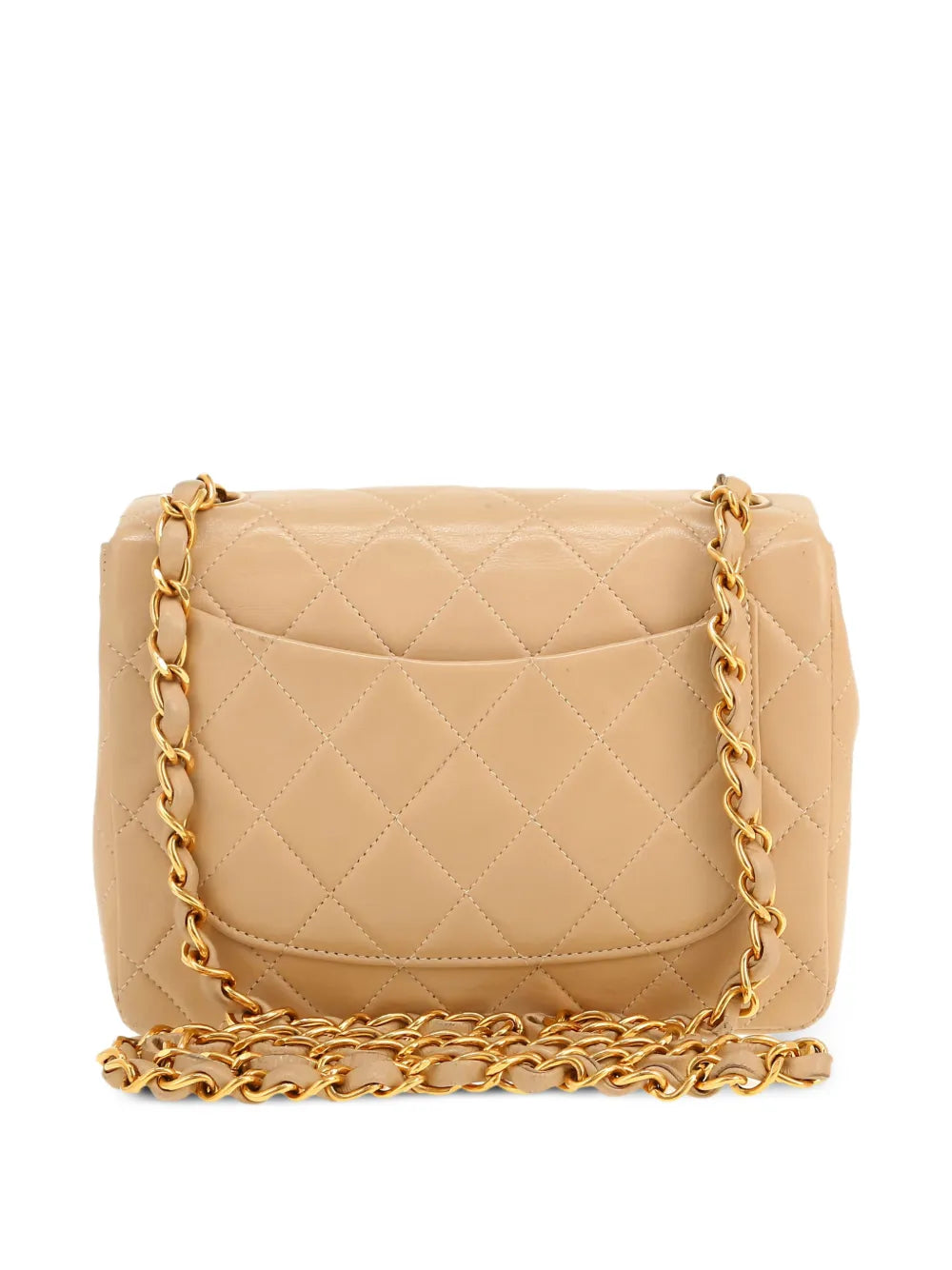 Chanel Pre Owned 1996 Mini Carre Quilted Shoulder Bag — Same as shown — Size One Size — Side View
