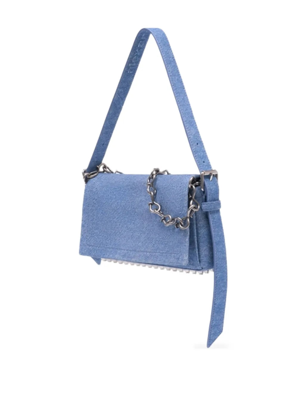 Alexander Wang Embossed Chain Ricco Shoulder Bag — Same as shown — Size One Size — Side View