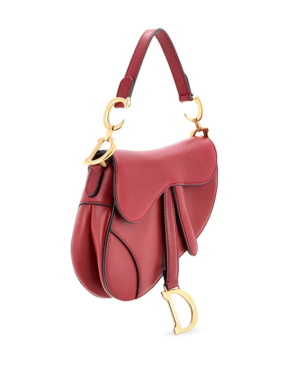 Christian Dior Pre Owned Saddle Handbag Leather Mini Shoulder Bag — Same as shown — Size One Size — Back View