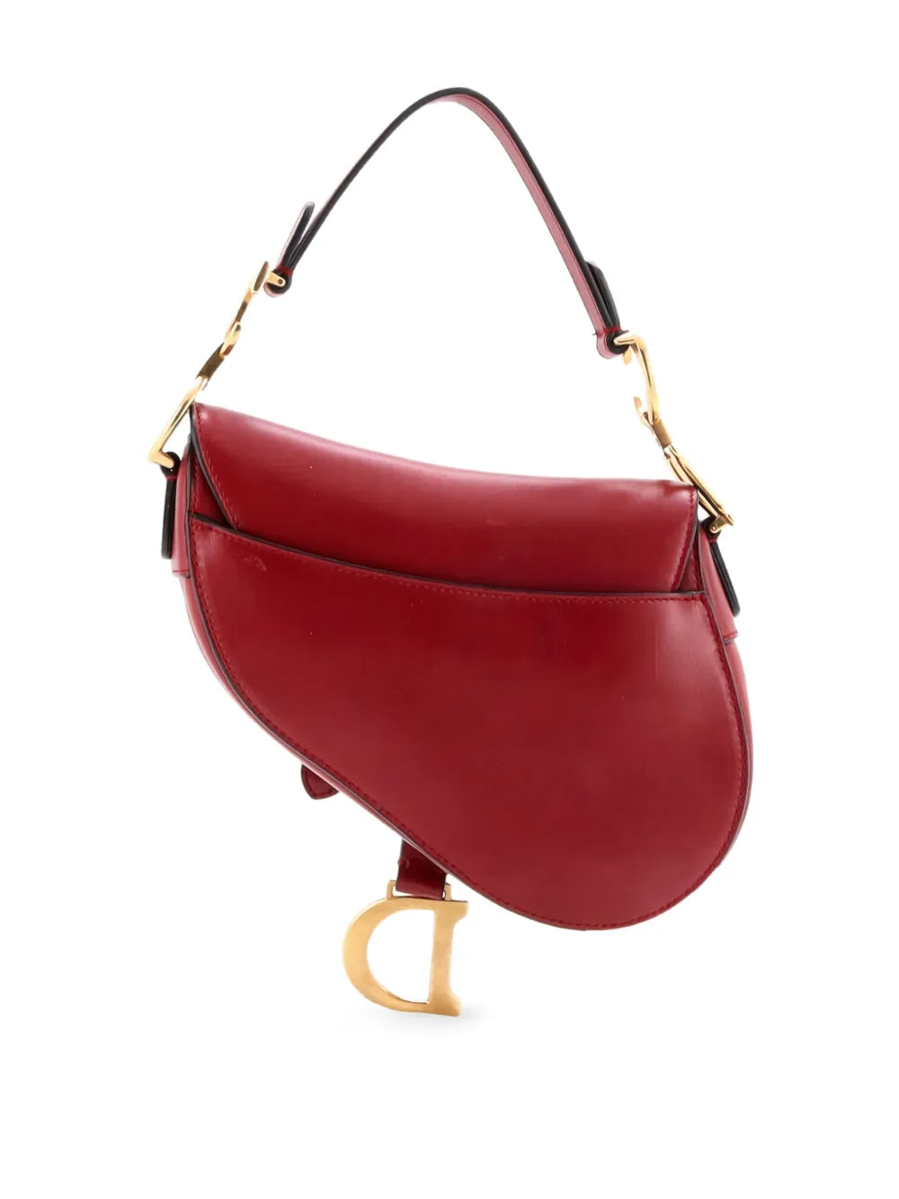Christian Dior Pre Owned Saddle Handbag Leather Mini Shoulder Bag — Same as shown — Size One Size — Side View