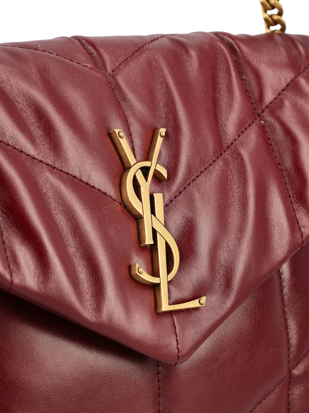 Saint Laurent Small Quilted Puffer Shoulder Bag — Same as shown — Size One Size — Top View