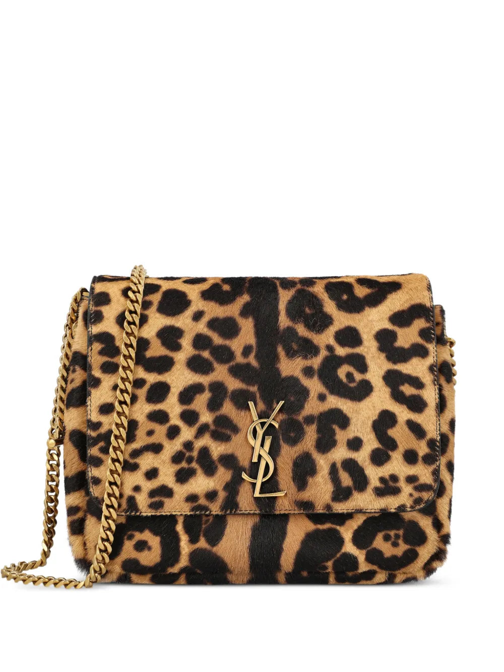 Saint Laurent Kate Animal Print Shoulder Bag — Same as shown — Size One Size — Front View