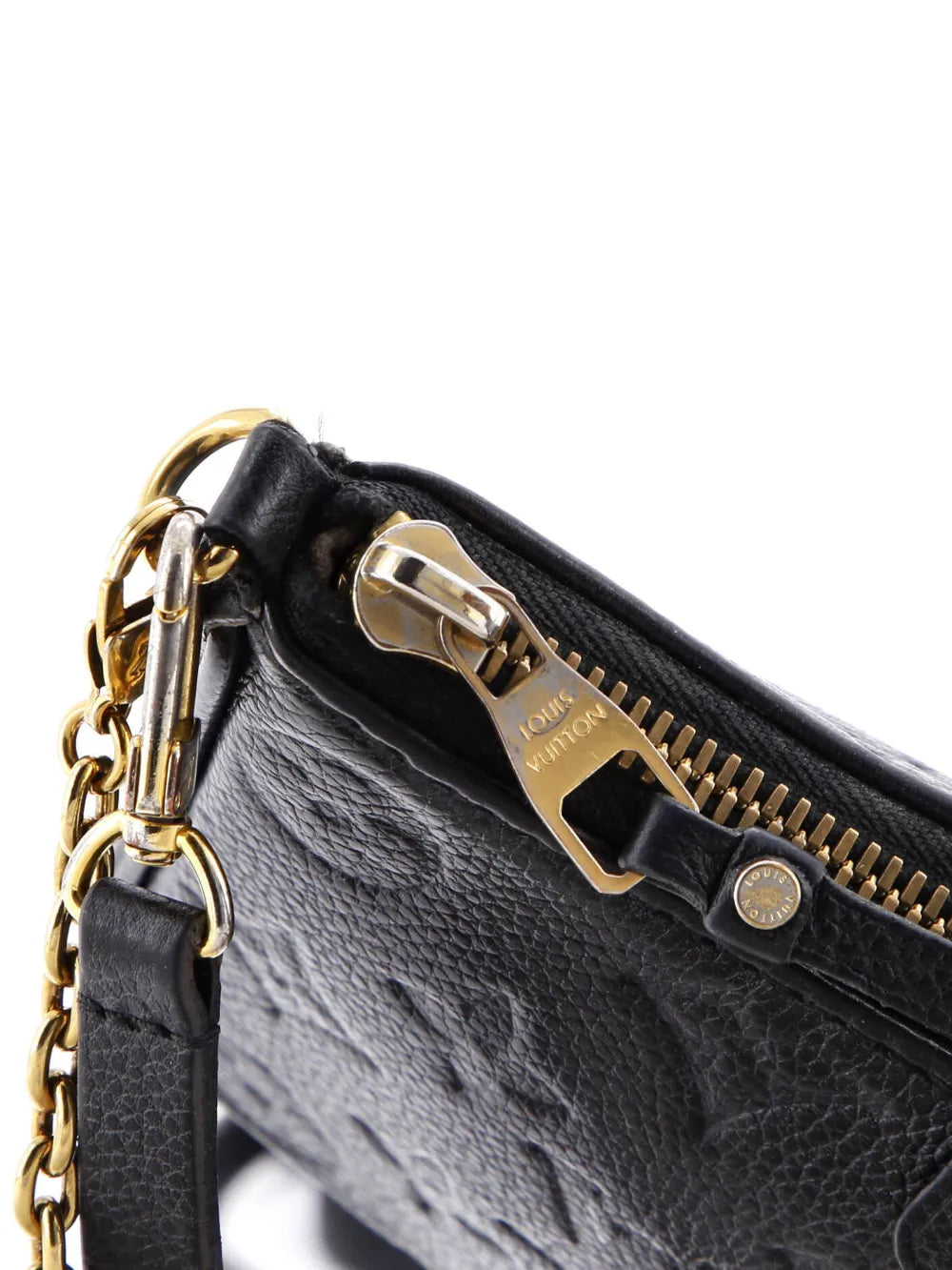 Louis Vuitton Pre Owned Easy Pouch On Strap Monogram Empreinte Leather Shoulder Bag — Same as shown — Size One Size — Top View