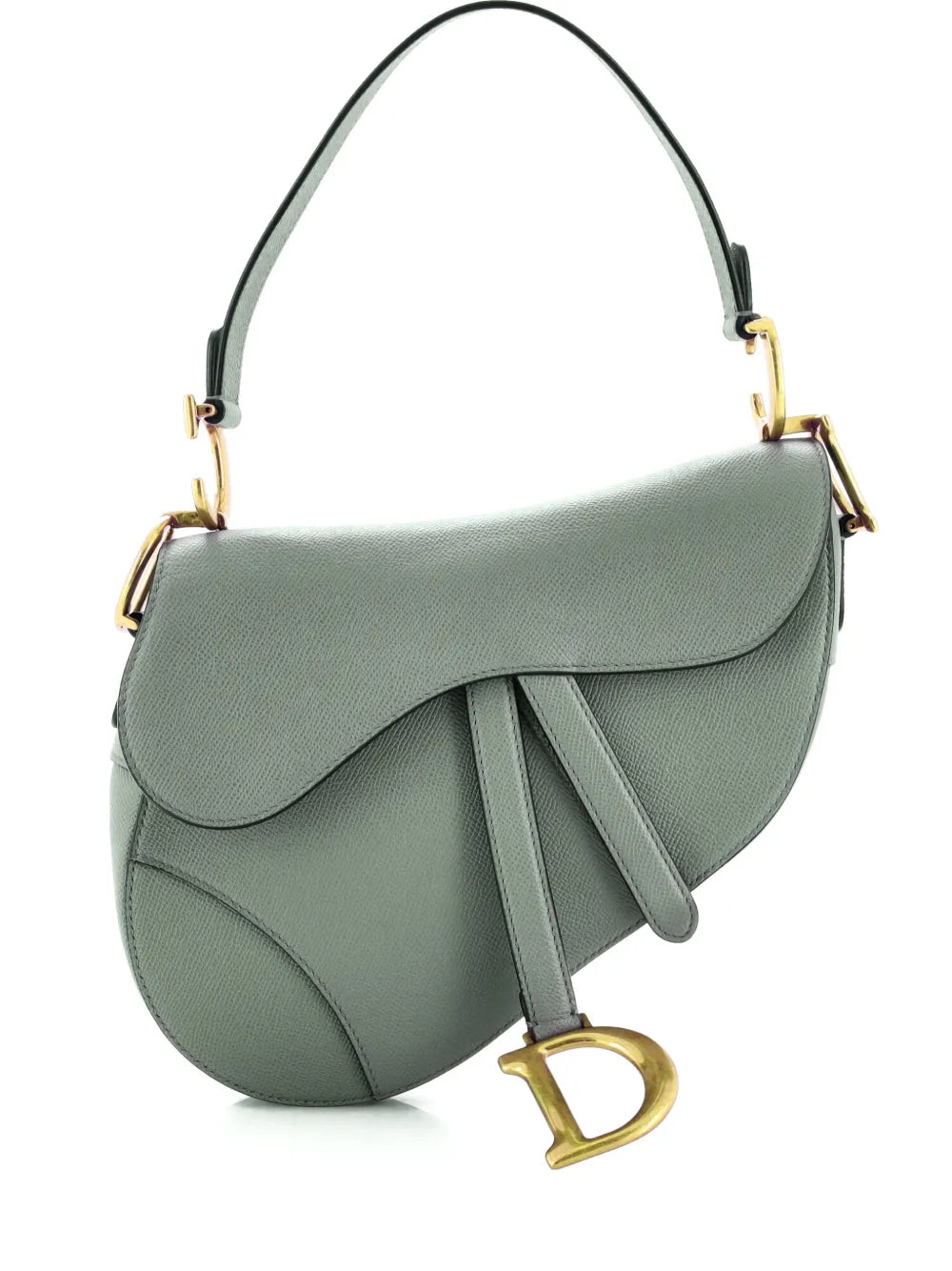 Christian Dior Pre Owned Saddle Handbag Leather Medium Shoulder Bag — Same as shown — Size One Size — Front View