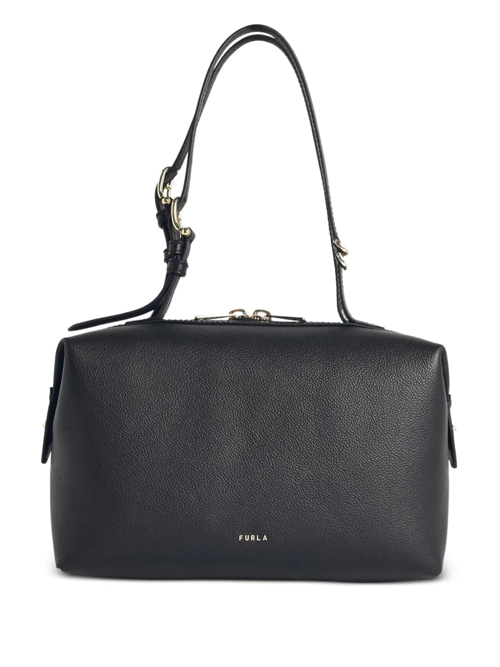 Furla Adjustable Leather Shoulder Bag — Same as shown — Size One Size — Front View