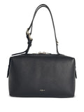 Furla Adjustable Leather Shoulder Bag — Same as shown — Size One Size — Front View