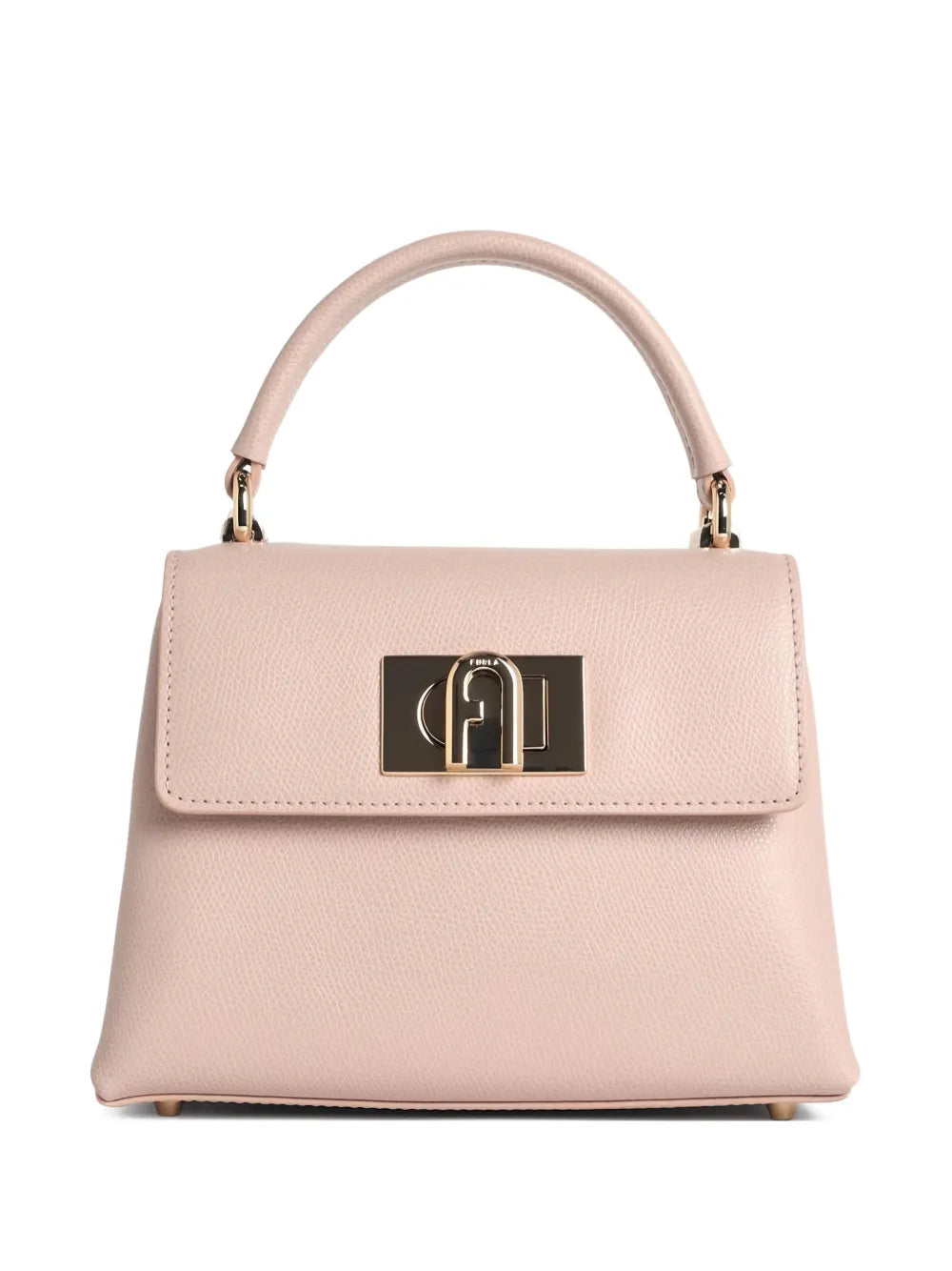 Furla Hammered Leather Shoulder Bag — Same as shown — Size One Size — Front View