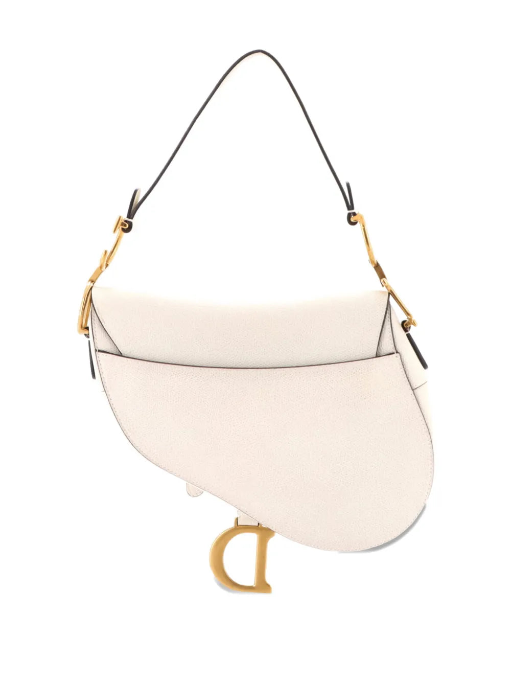 Christian Dior Pre Owned Saddle Handbag Leather Medium Shoulder Bag — Same as shown — Size One Size — Side View
