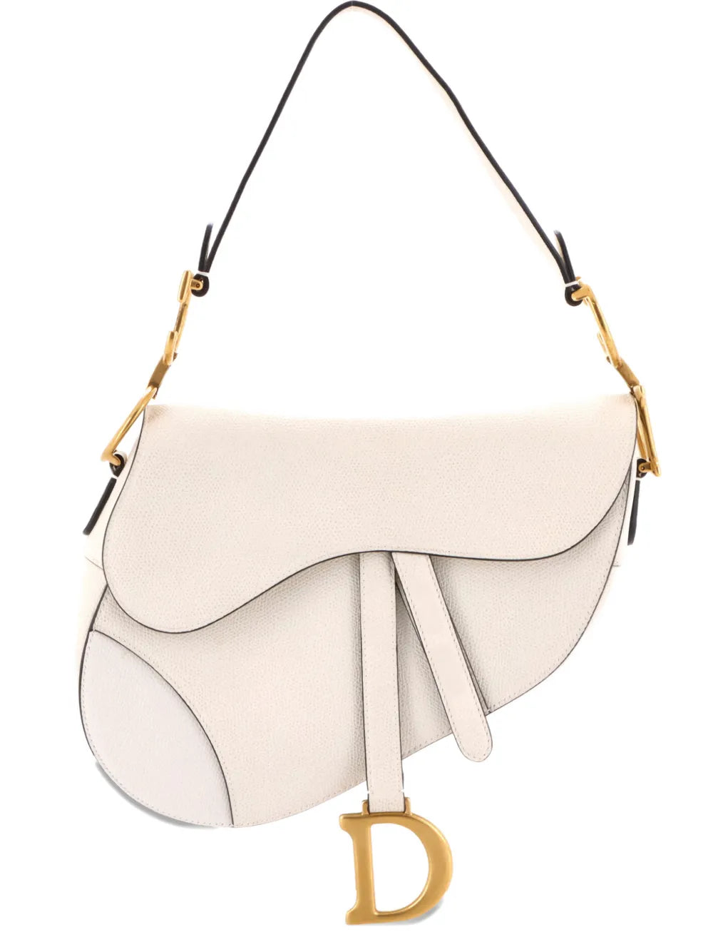 Christian Dior Pre Owned Saddle Handbag Leather Medium Shoulder Bag — Same as shown — Size One Size — Front View