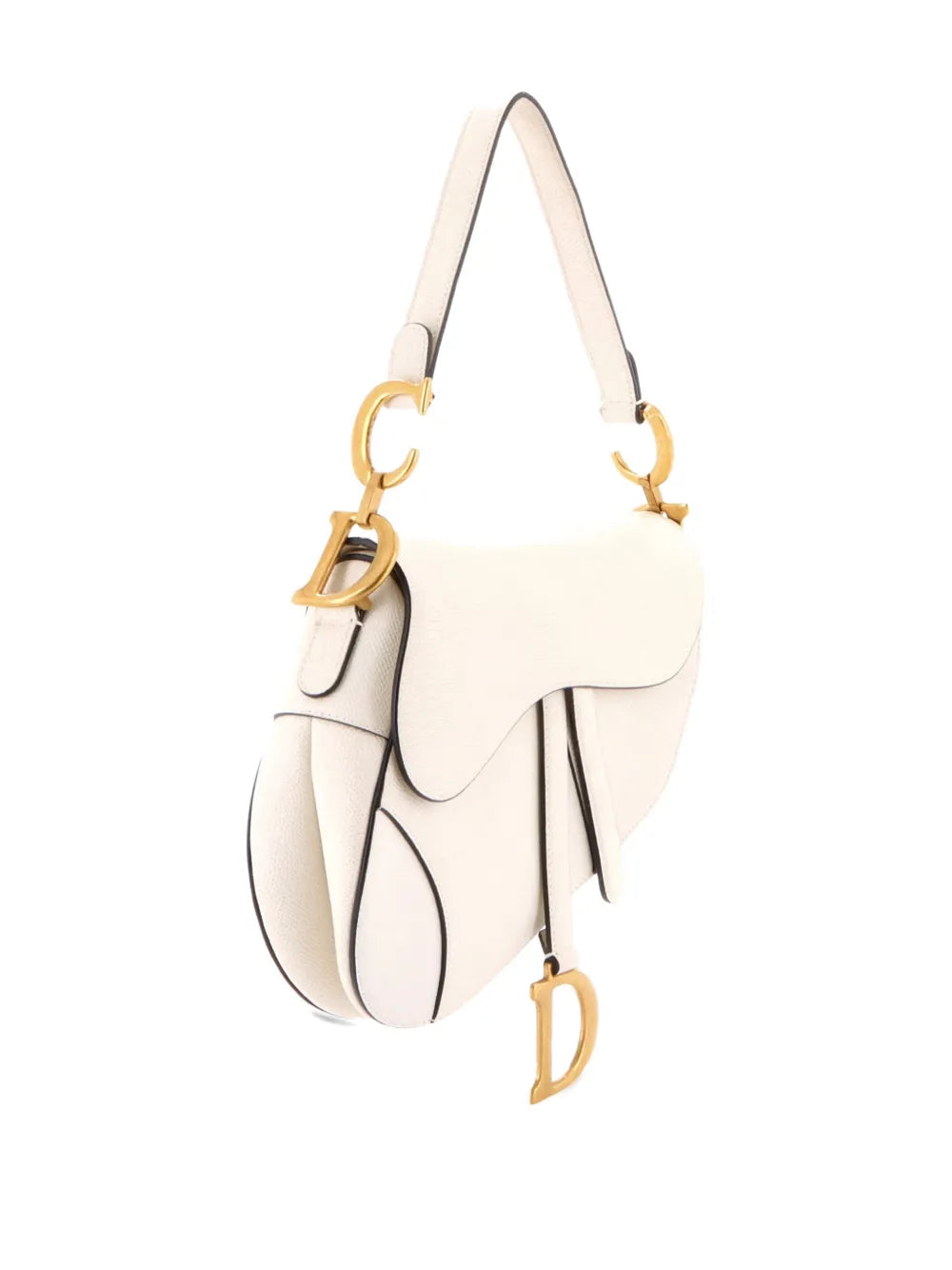 Christian Dior Pre Owned Saddle Handbag Leather Medium Shoulder Bag — Same as shown — Size One Size — Back View