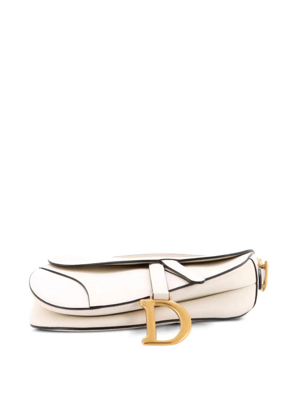 Christian Dior Pre Owned Saddle Handbag Leather Medium Shoulder Bag — Same as shown — Size One Size — Top View