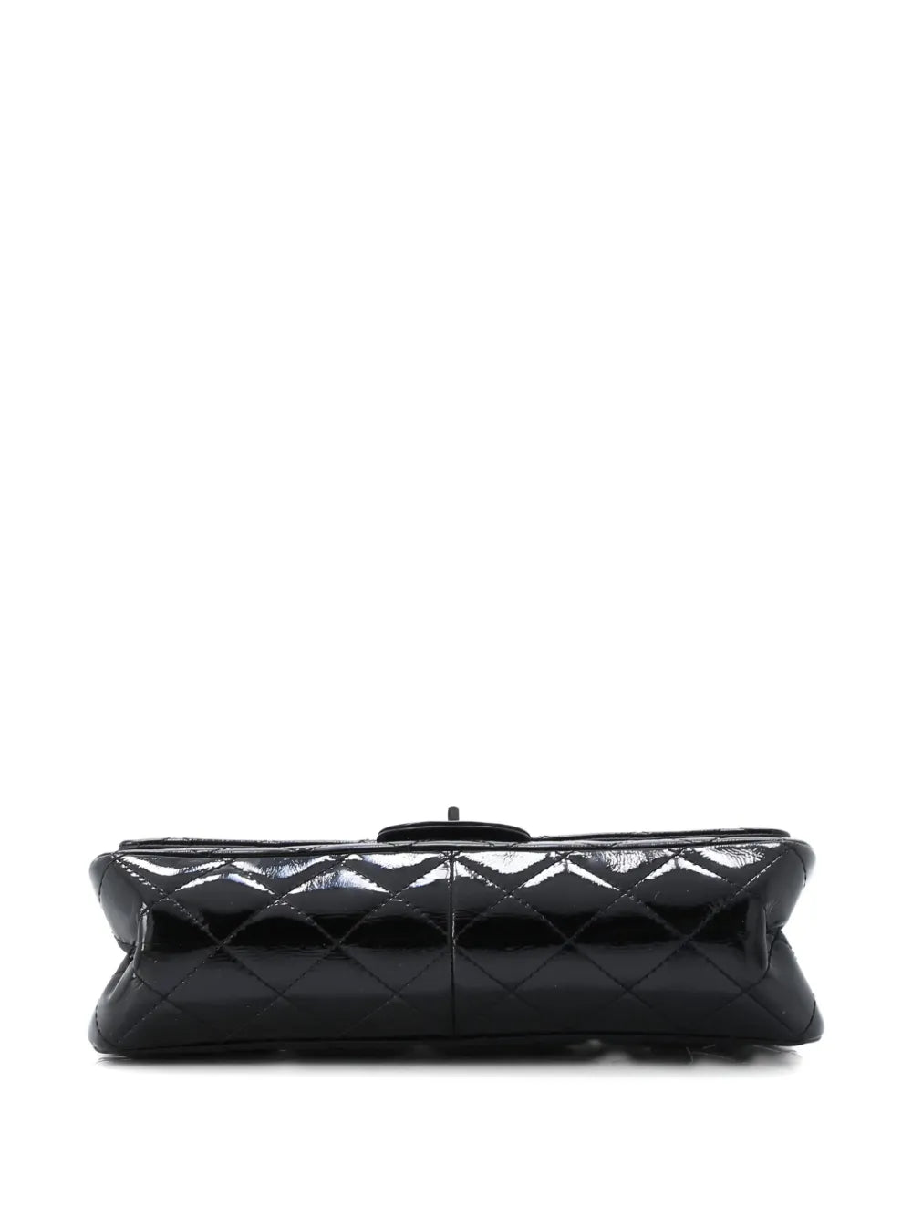 Chanel Pre Owned Reissue 255 Flap Bag Quilted Crinkled Patent 227 Shoulder Bag — Same as shown — Size One Size — Side View