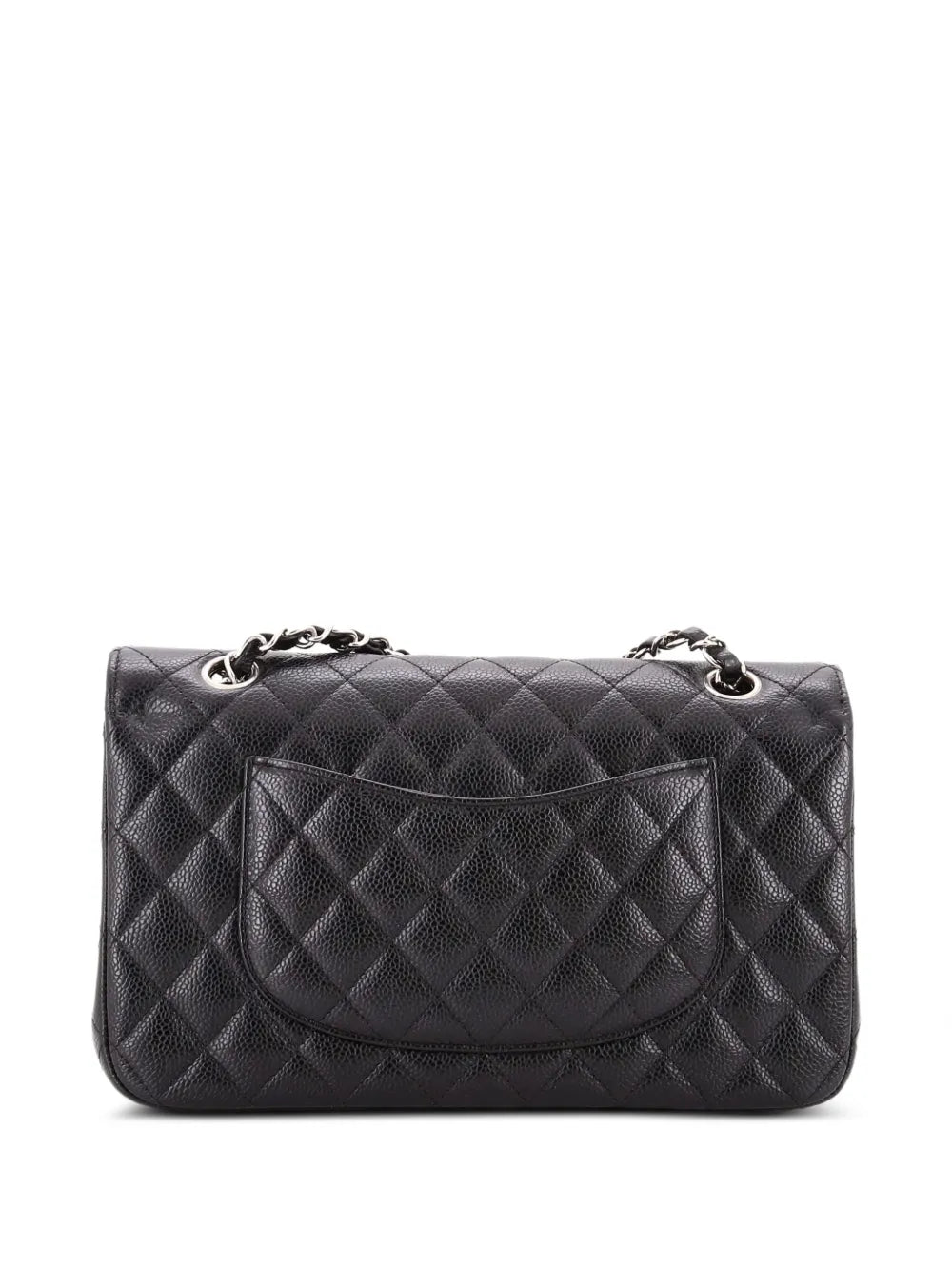 Chanel Pre Owned Classic Double Flap Bag Quilted Caviar Medium Shoulder Bag — Same as shown — Size One Size — Side View