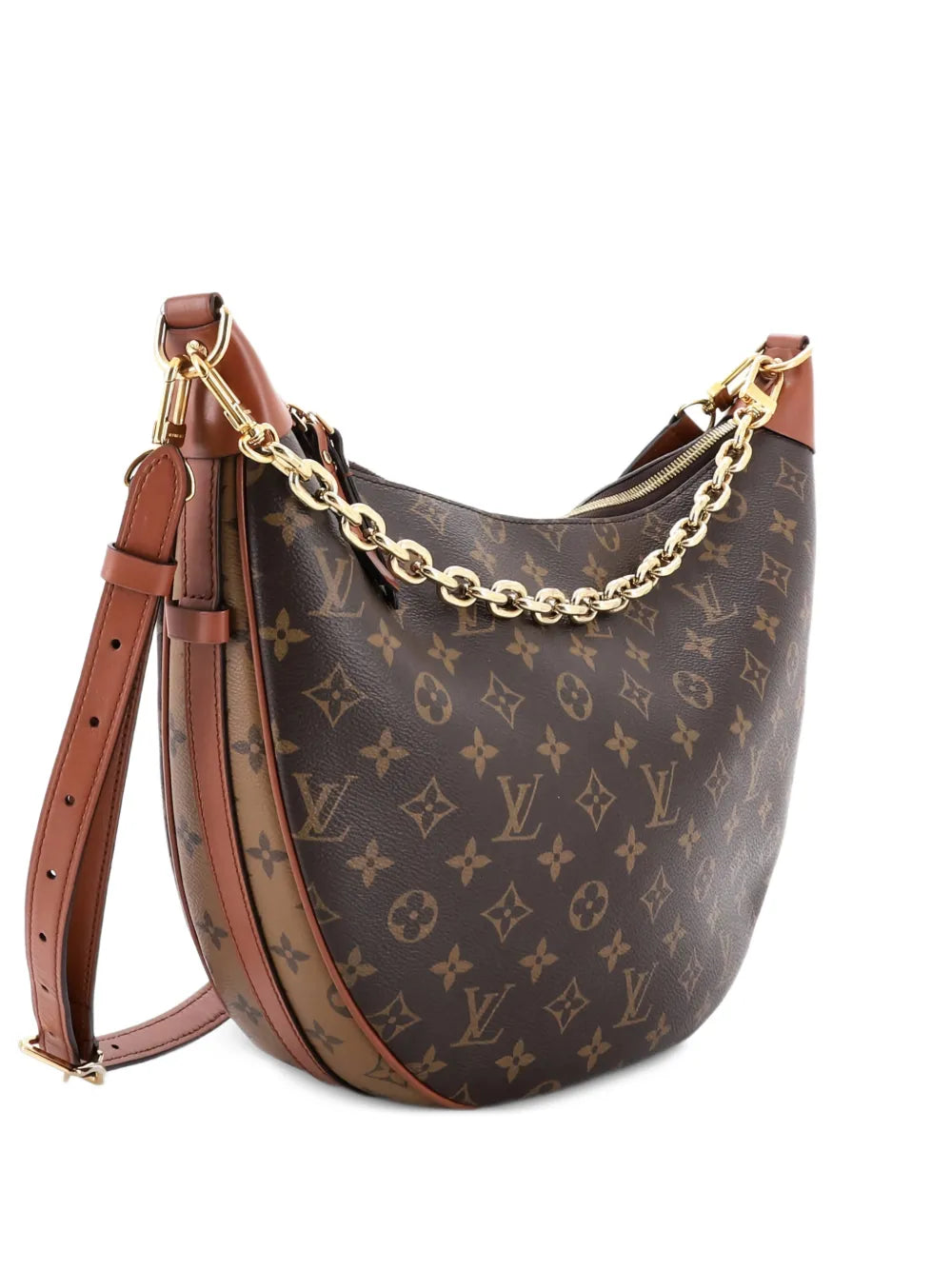 Louis Vuitton Pre Owned Loop Reverse Monogram Canvas Hobo Bag — Same as shown — Size One Size — Front View