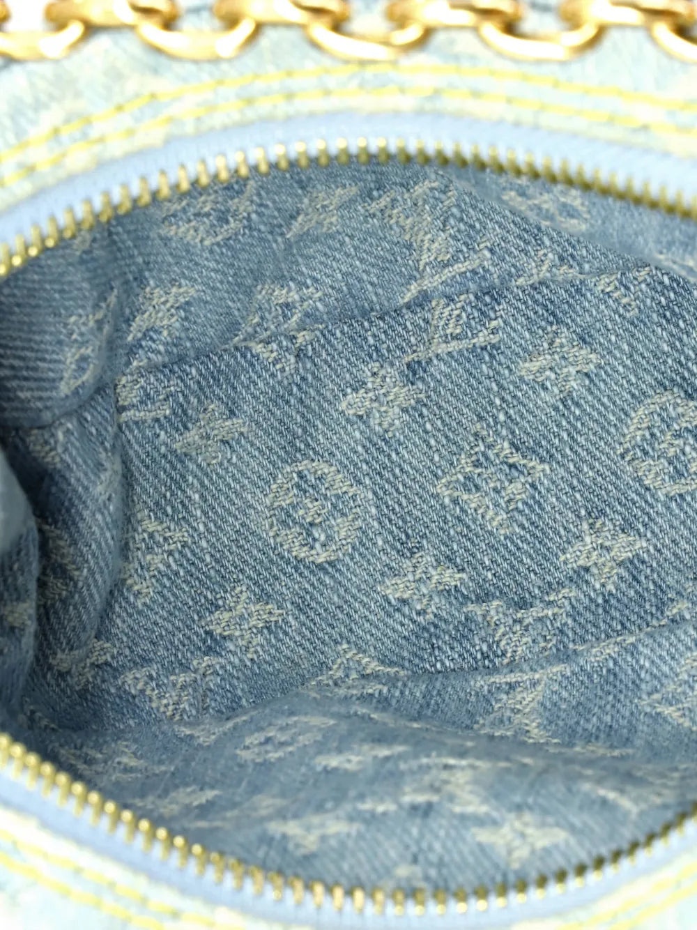 Louis Vuitton Pre Owned Loop Handbag Monogram Denim Hobo Bag — Same as shown — Size One Size — Detail View