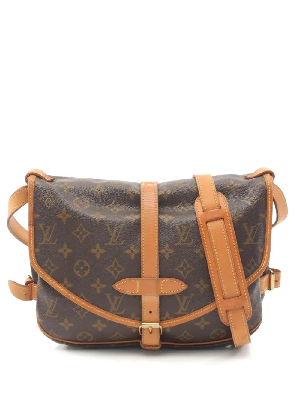 Louis Vuitton Pre Owned 2000 Saumur 30 Monogram Shoulder Bag — Same as shown — Size One Size — Front View