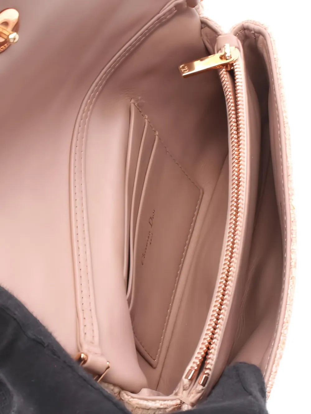 Christian Dior Pre Owned 2010S Caro Chain Tweed Shoulder Bag — Same as shown — Size One Size — Top View